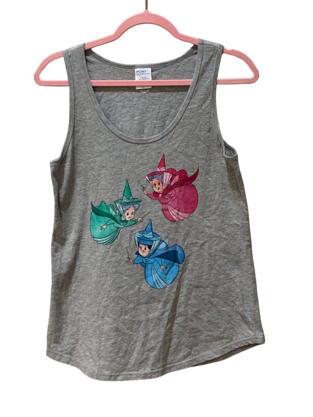 Disney Sleeping Beauty Aurora Three Fairies Girlhood Core Whimsy Tank Top Medium